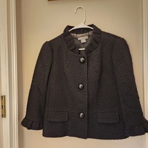 Ann Taylor black wool blazer, size 10